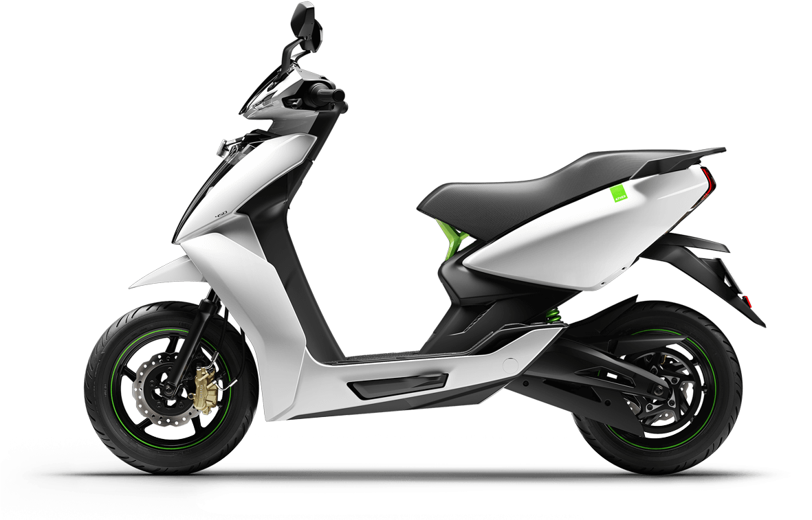 Modern Electric Scooter Profile View PNG
