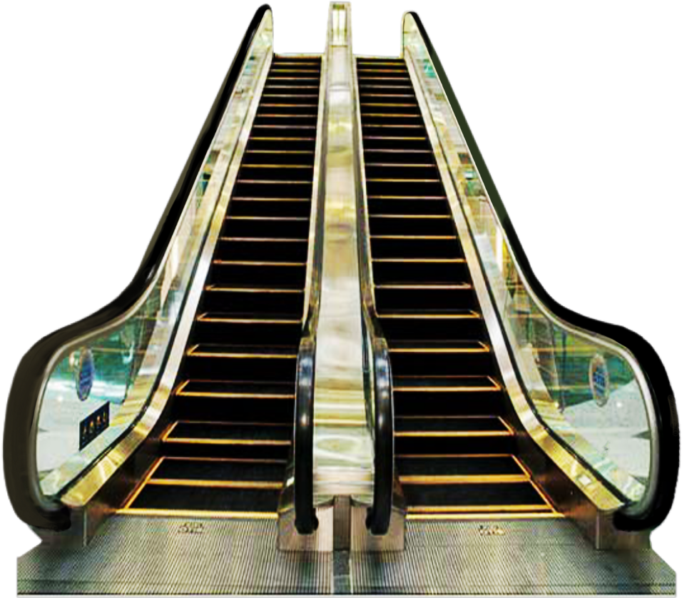 Modern Escalator Design PNG