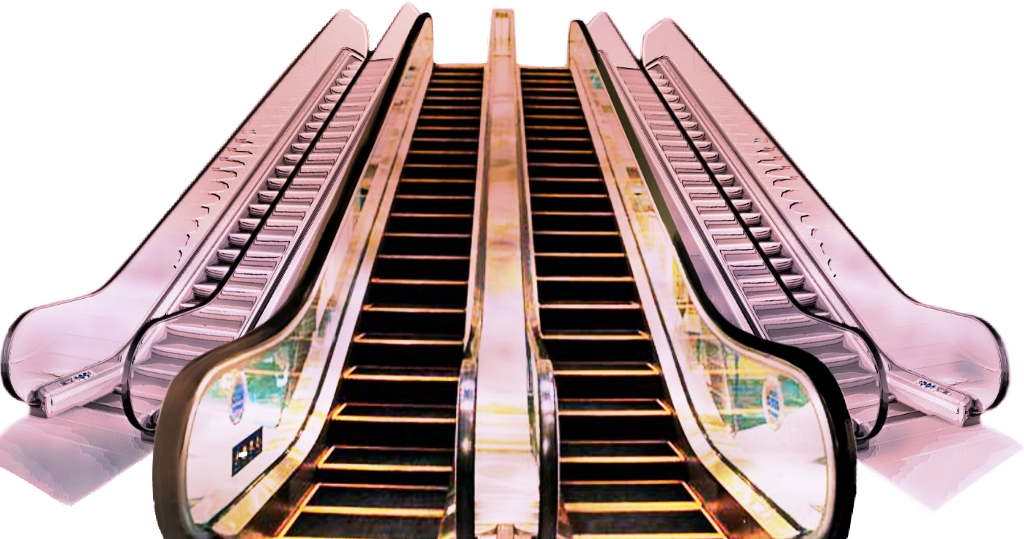 Modern Escalator Design PNG