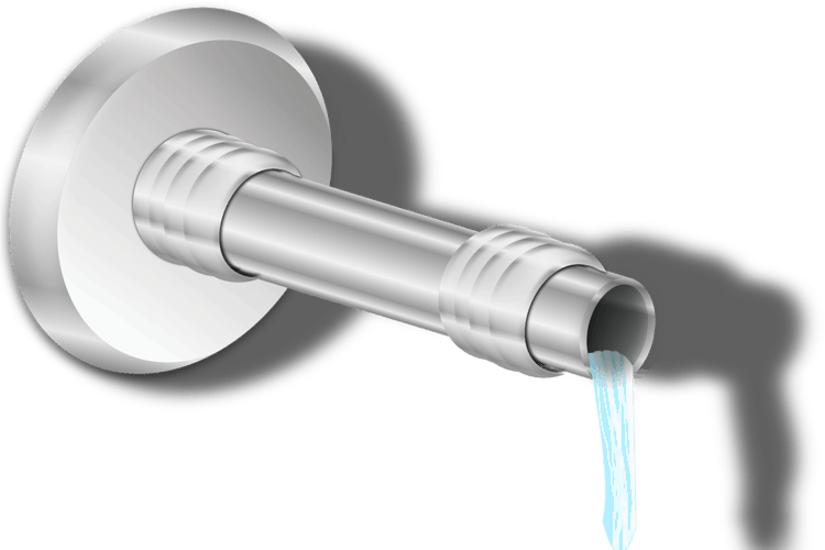 Modern Faucet Running Water PNG