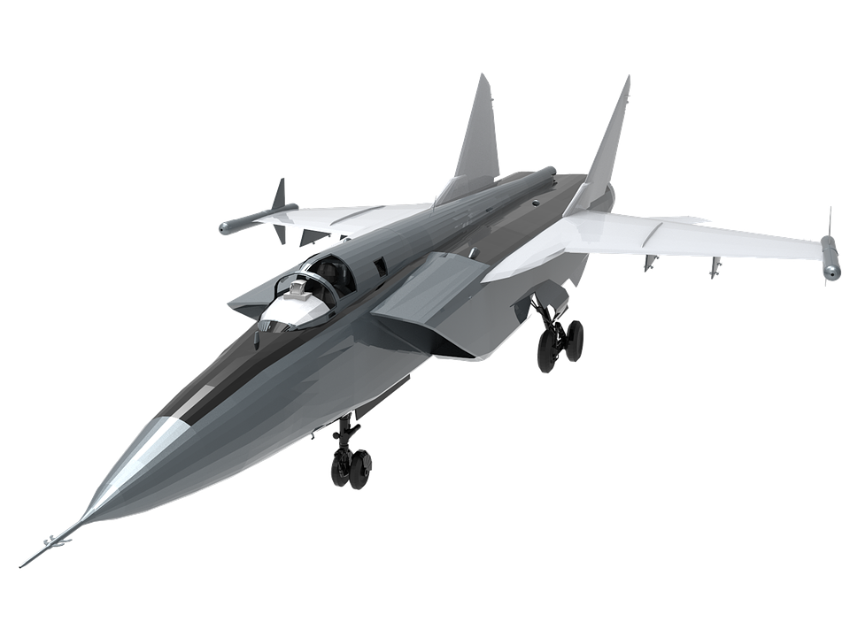 Modern Fighter Jet Isolated PNG