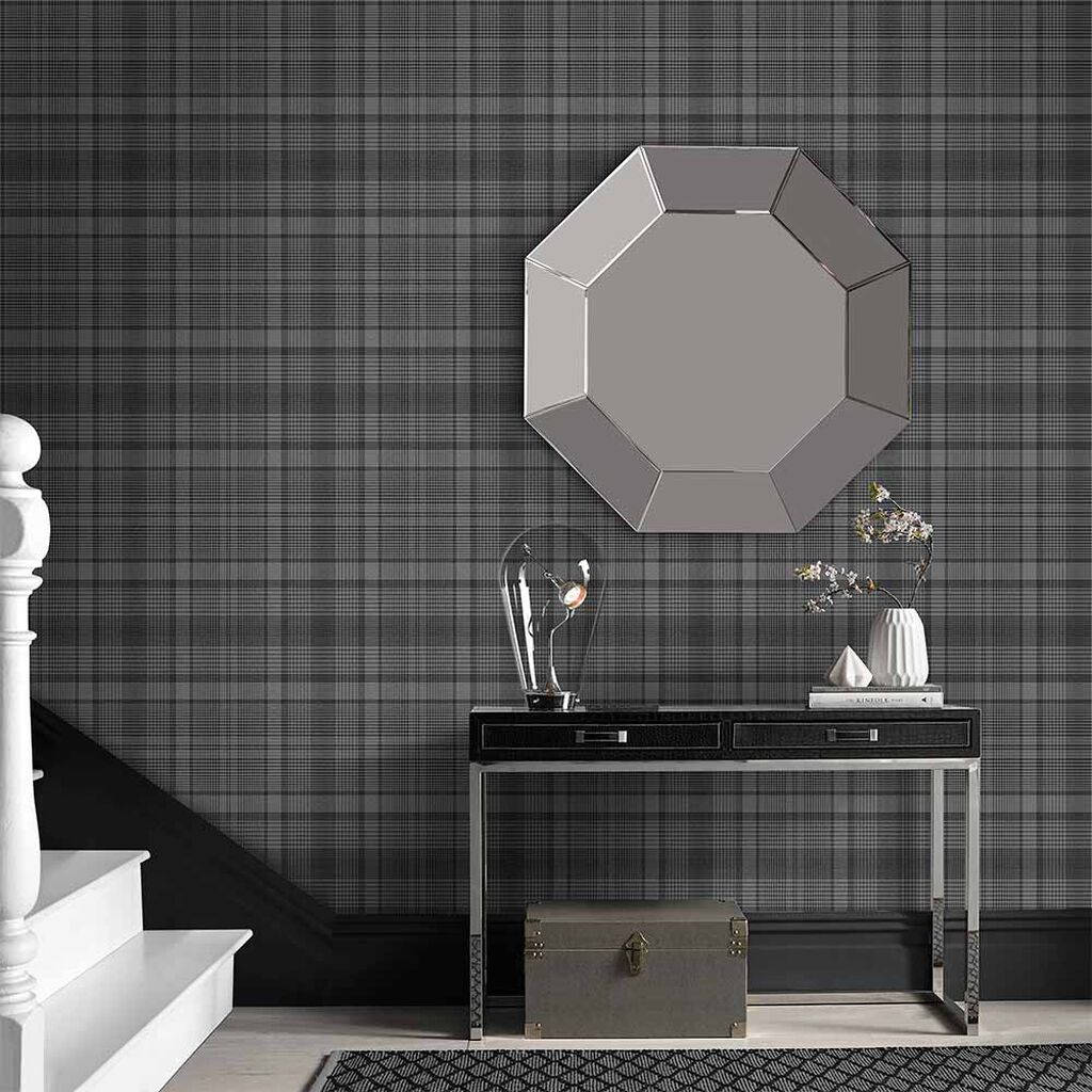 Modern Financial Management With Plaid Wallpaper