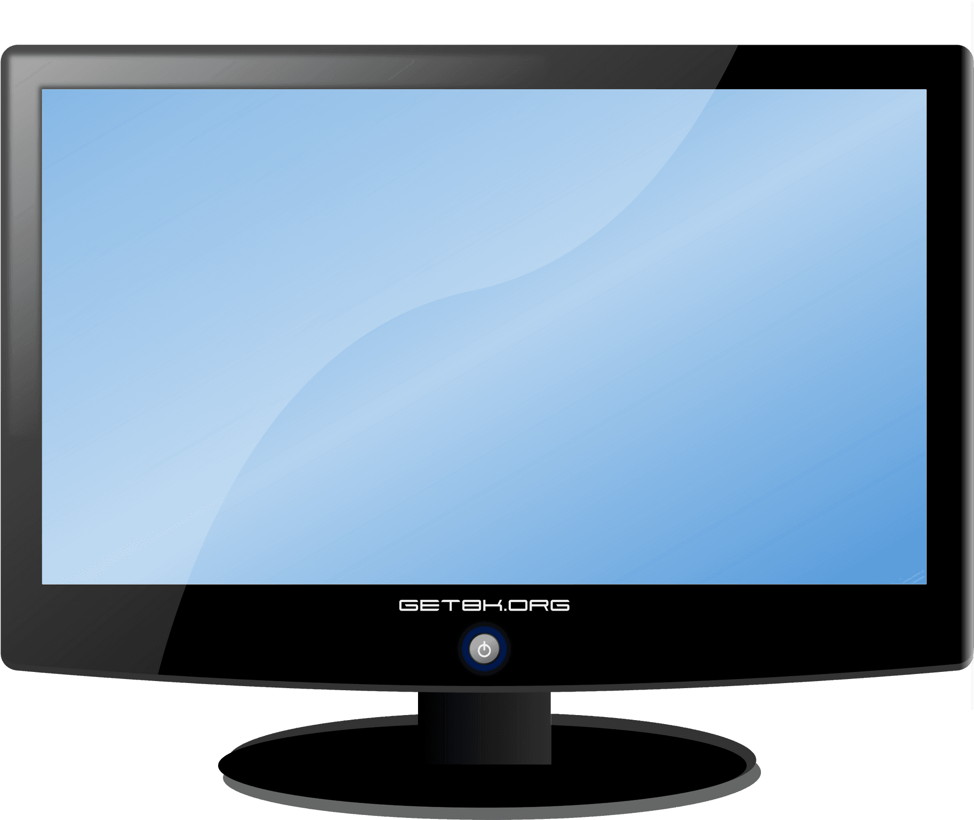 Modern Flat Screen Monitor PNG