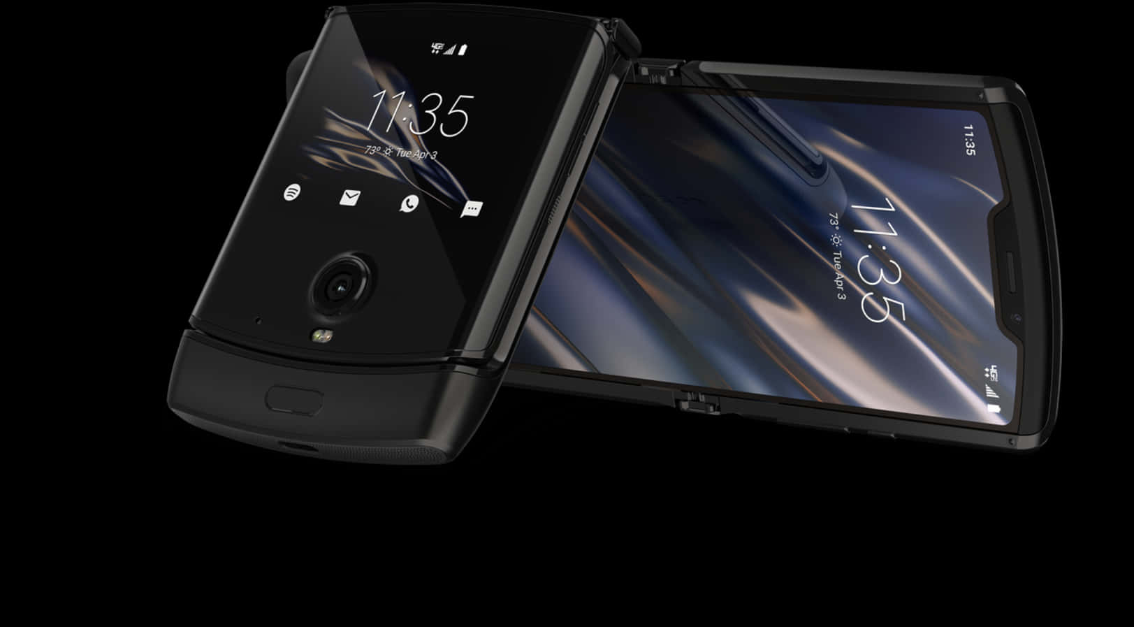 Modern Flip Smartphone Display PNG