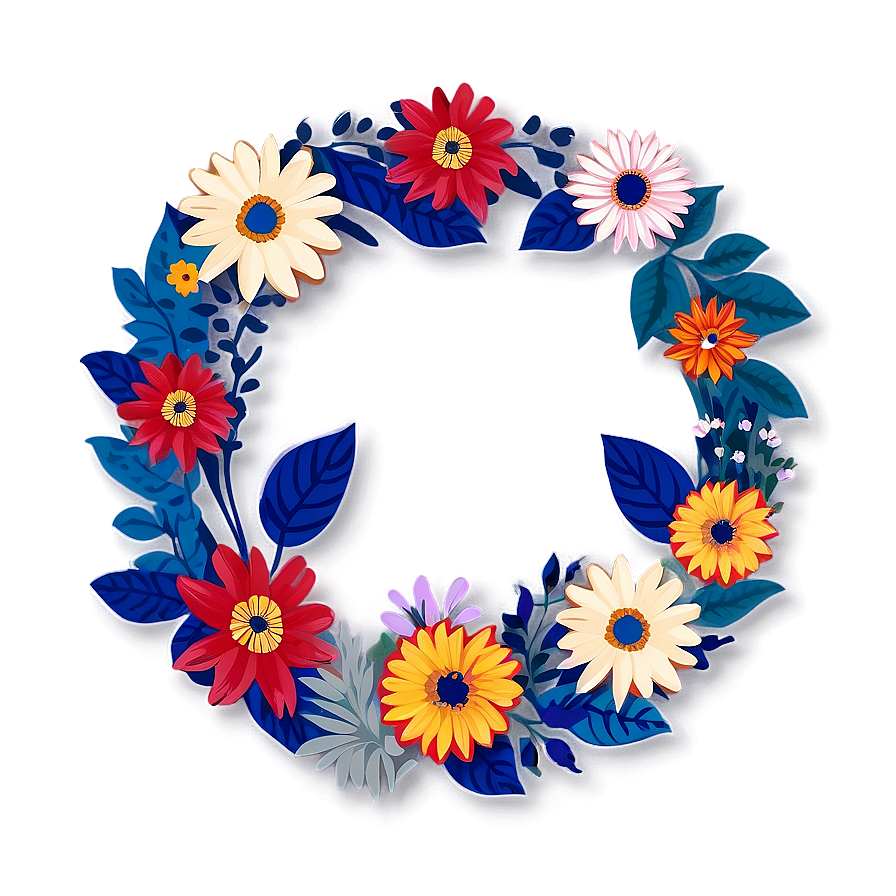 Modern Flower Circle Png 68 PNG