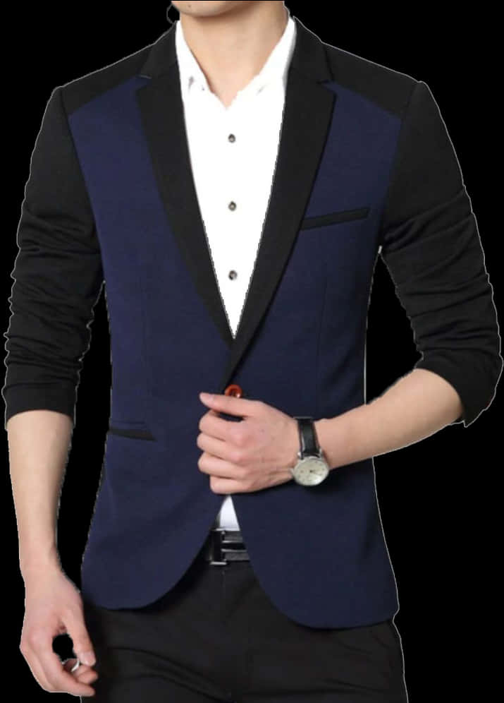 Modern Formal Attire Man PNG