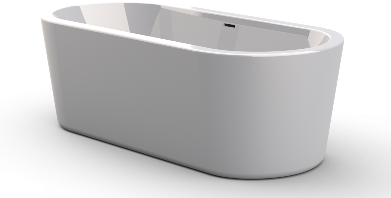 Modern Freestanding Bathtub Design PNG