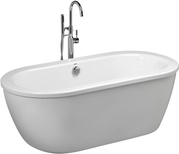 Modern Freestanding Bathtub PNG