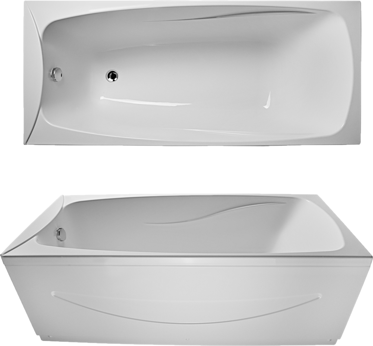 Modern Freestanding Bathtub PNG
