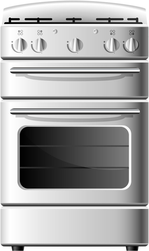 Modern Freestanding Gas Stove PNG