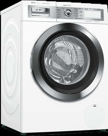 Modern Front Load Washing Machine PNG