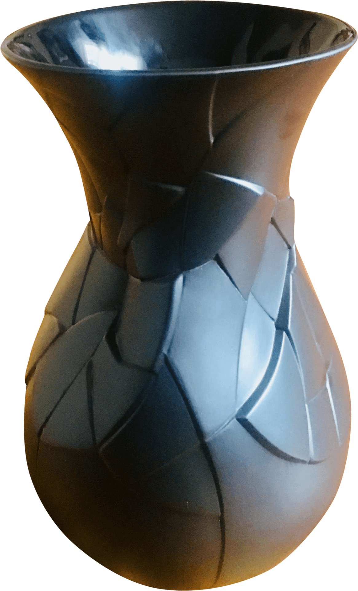 Modern Geometric Vase Design PNG