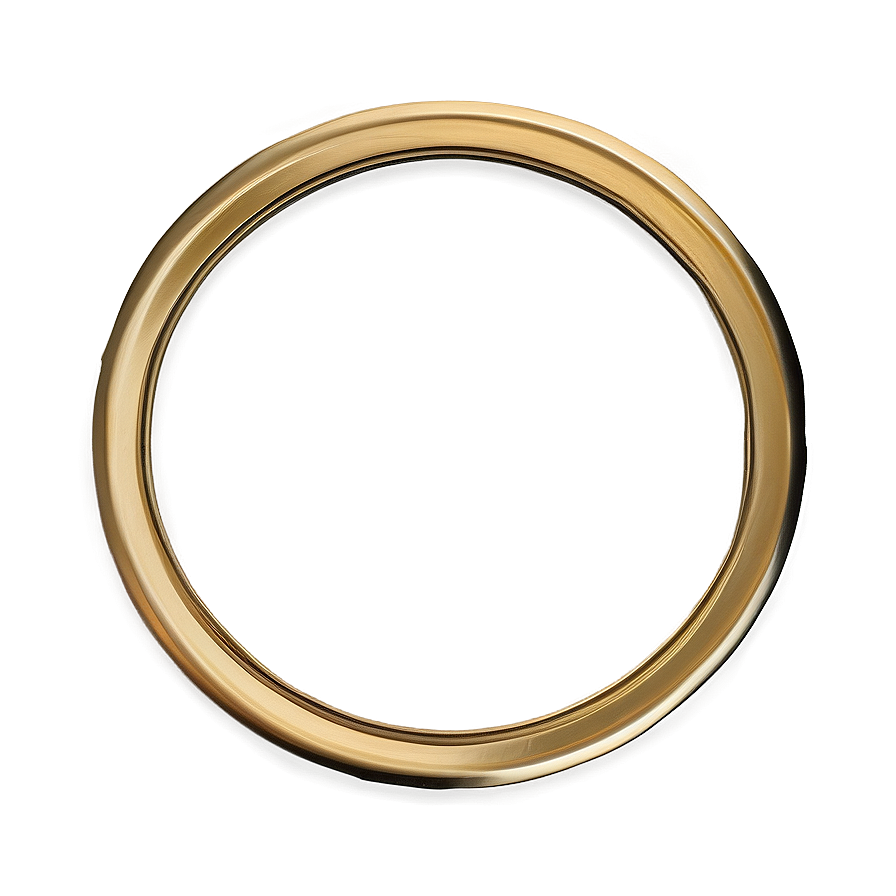 Modern Gold Circle Frame Png 26 PNG
