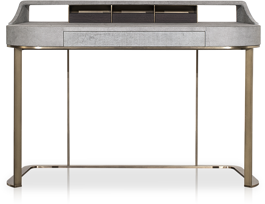 Modern Gray Dressing Tablewith Drawers PNG