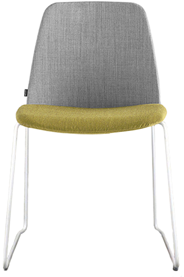 Modern Grayand Yellow Chair PNG