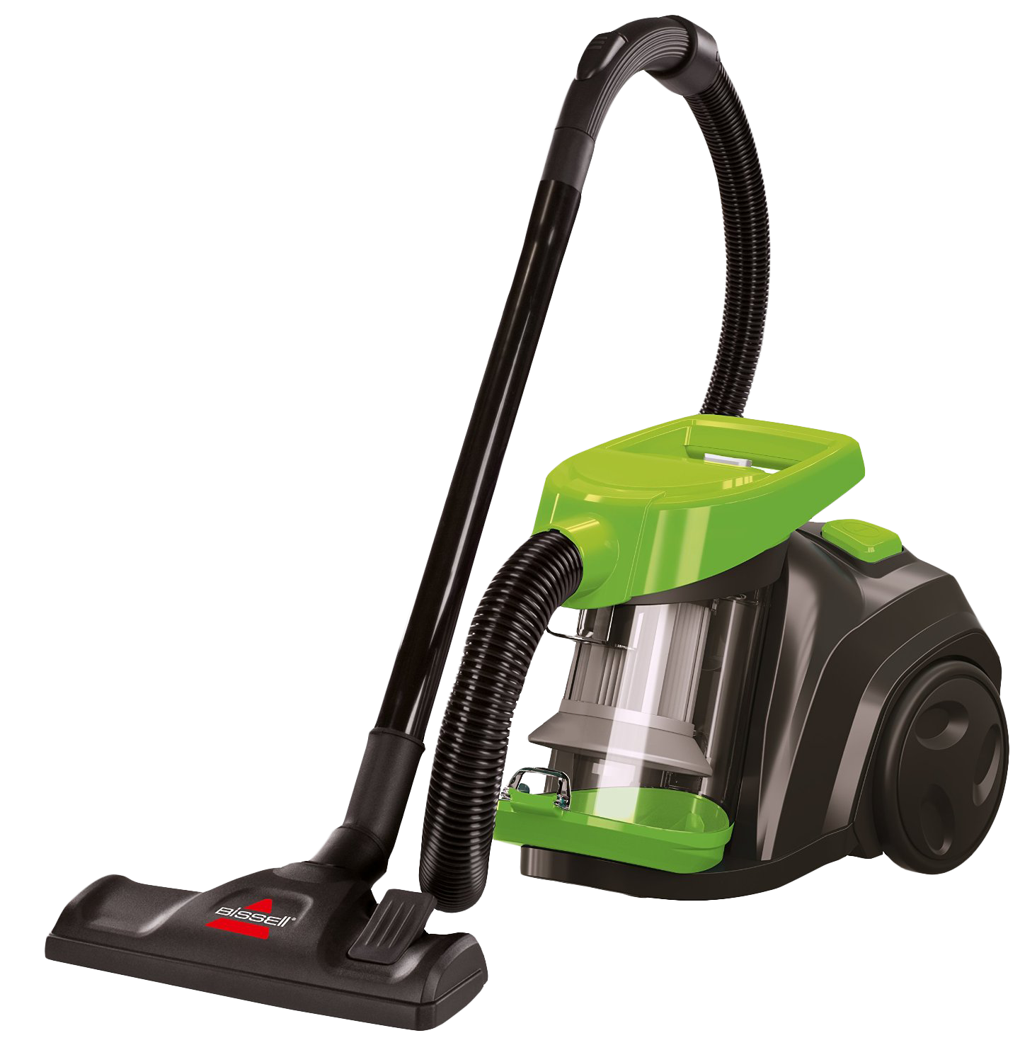 Modern Green Canister Vacuum Cleaner PNG