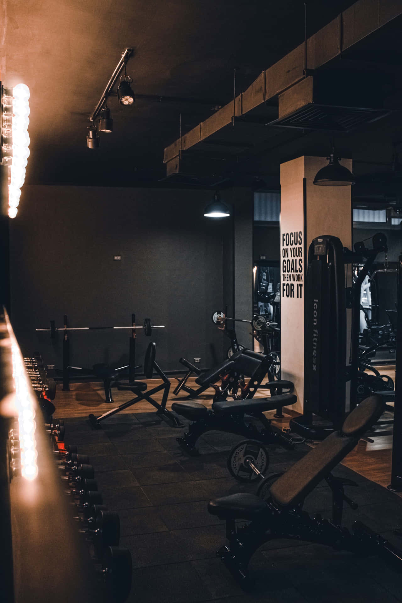 Modern Gym Interior Aesthetic Wallpaper