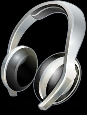 Modern Headphones Graphic PNG