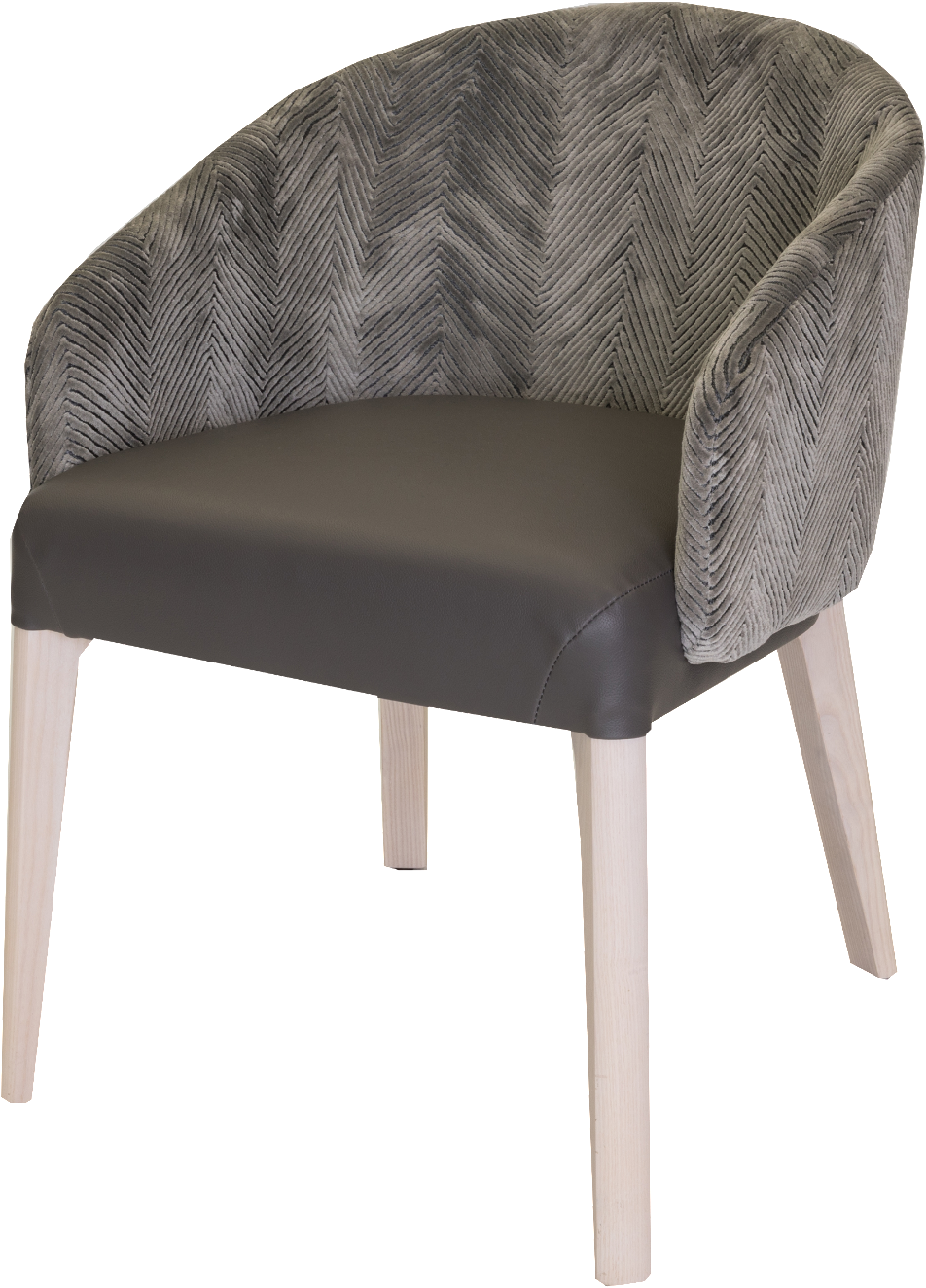 Modern Herringbone Accent Chair PNG