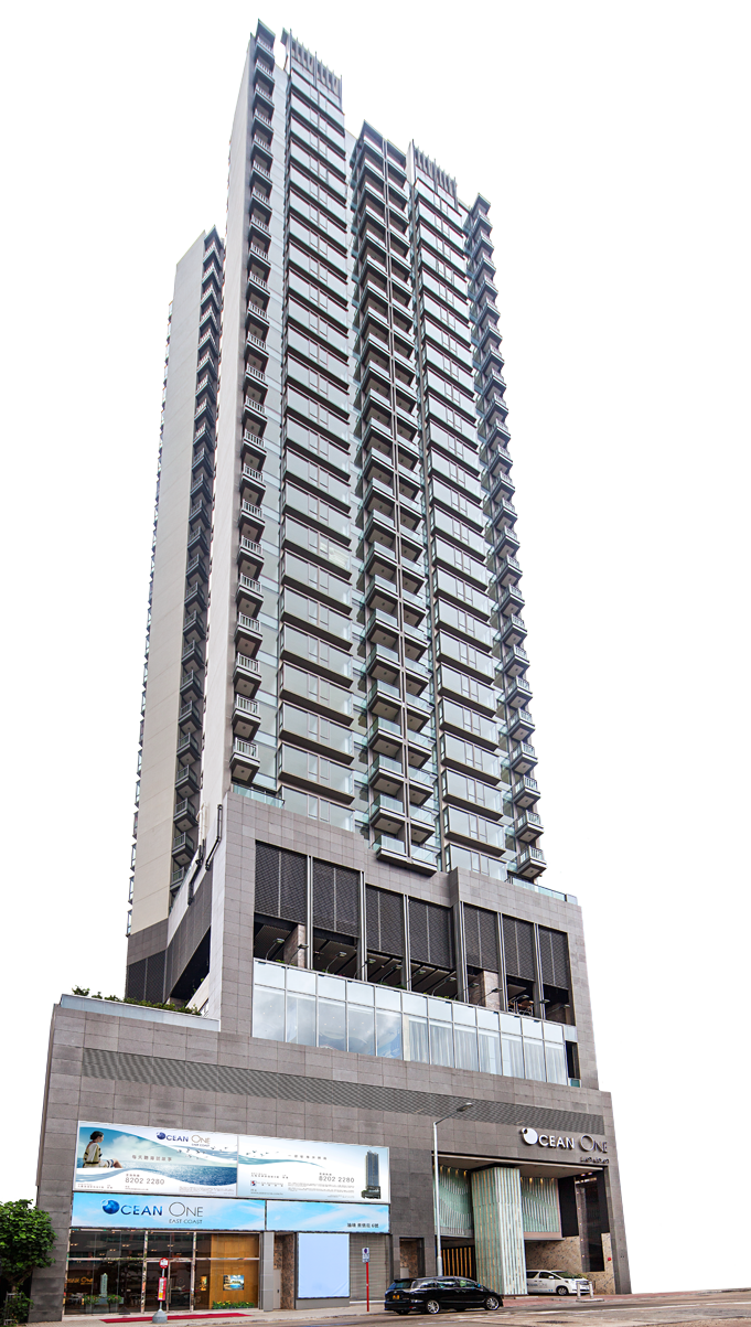 Modern High Rise Apartment Building Night PNG