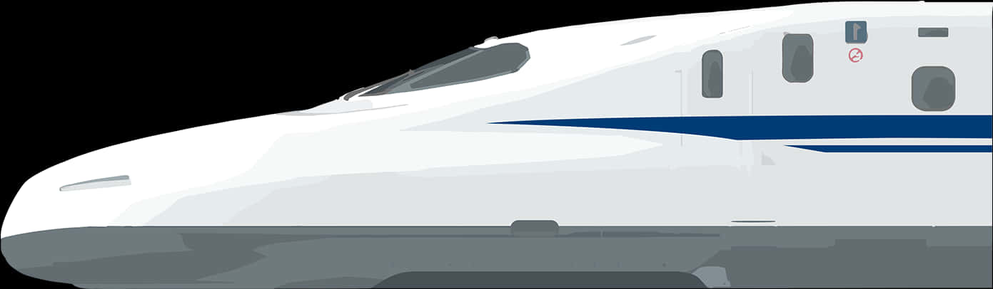 Modern High Speed Train Profile PNG