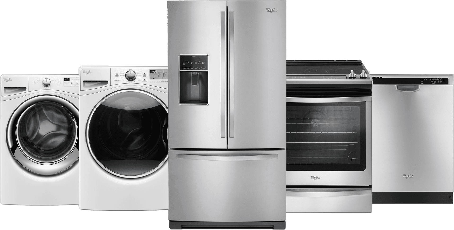 Modern Home Appliances Set PNG