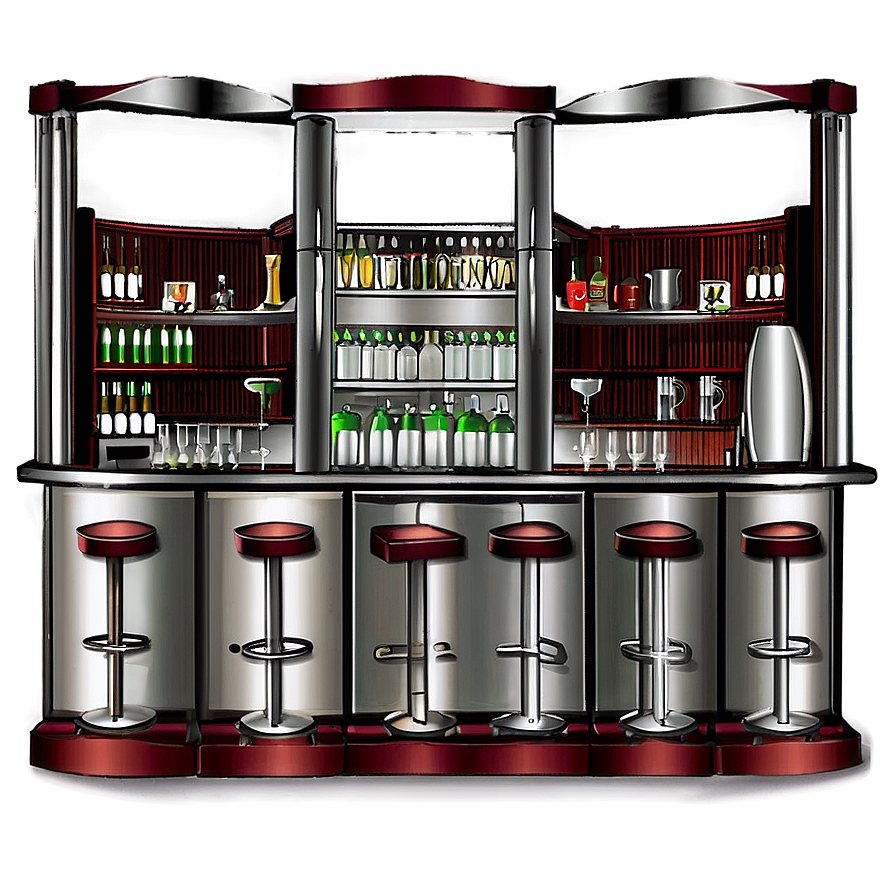 Modern Home Bar Setup Png 86 PNG