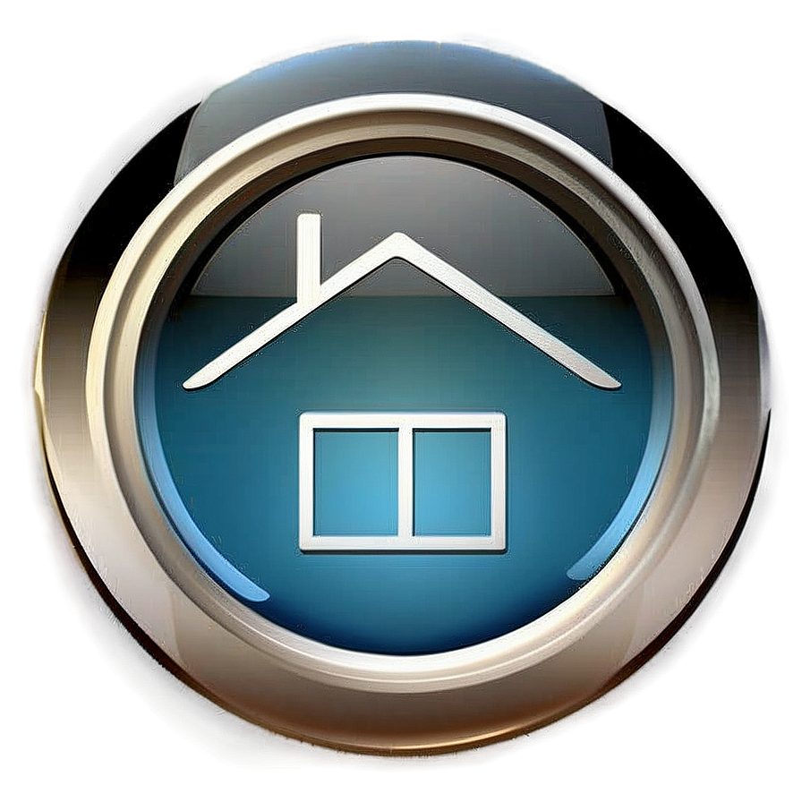 Modern Home Button Design Png 94 PNG