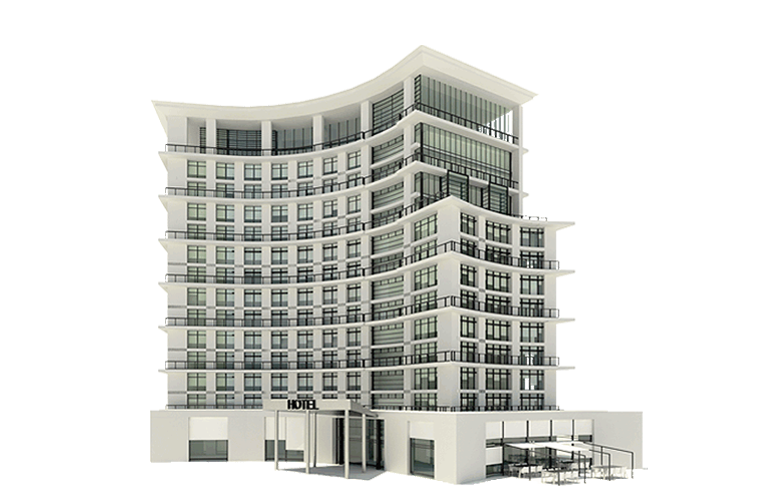 Modern Hotel Architecture Design PNG