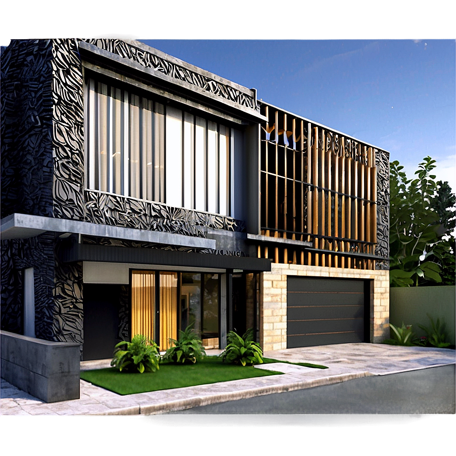 Modern House Facade Materials Png 67 PNG