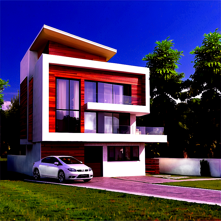 Modern House With Garage Designs Png 52 PNG