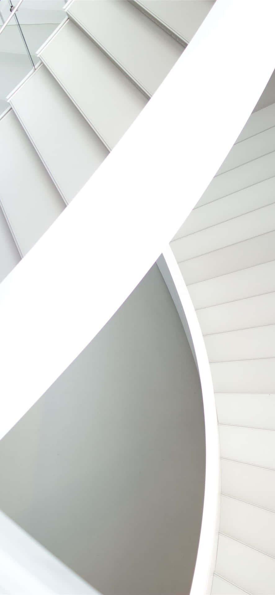 Modern Architecture White Stairs Iphone Wallpaper