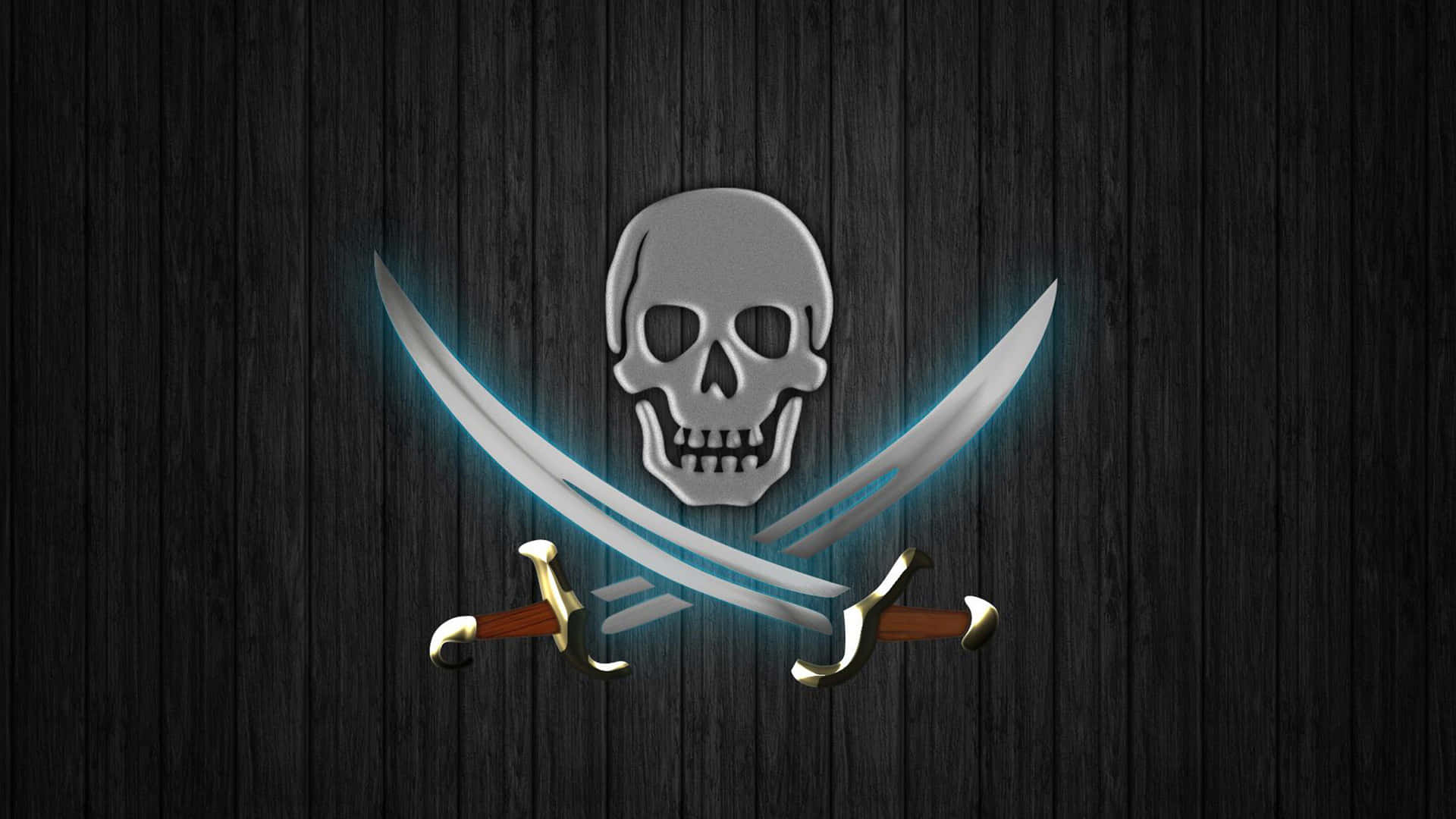 Modern Jolly Roger Symbol Wallpaper