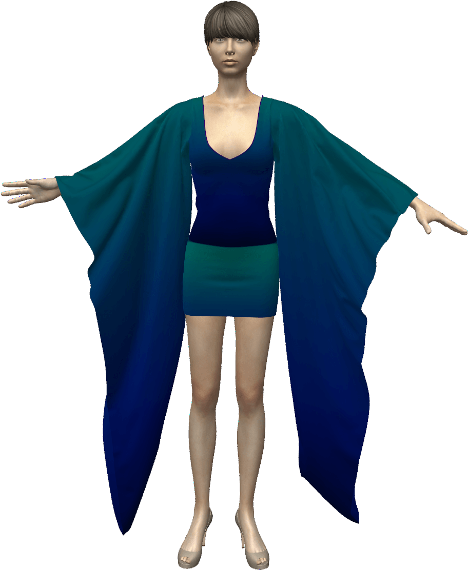 Modern Kimono Hybrid Fashion PNG