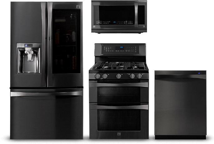 Modern Kitchen Appliances Set PNG