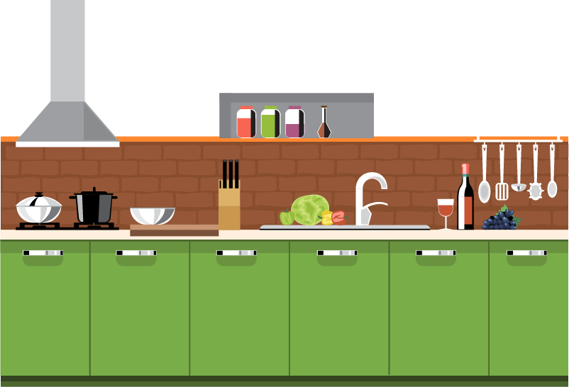 Modern Kitchen Interior Design PNG