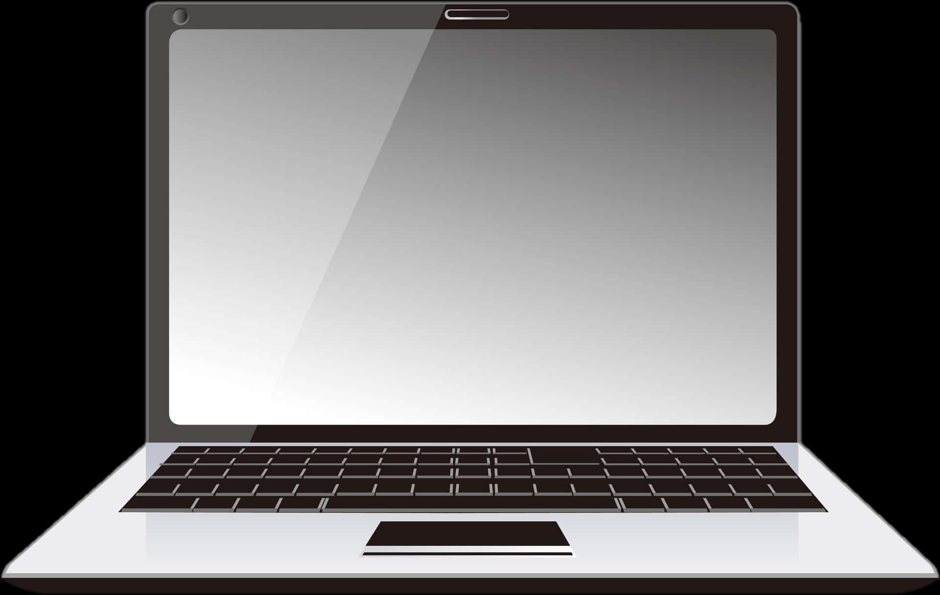 Modern Laptop Vector Illustration PNG