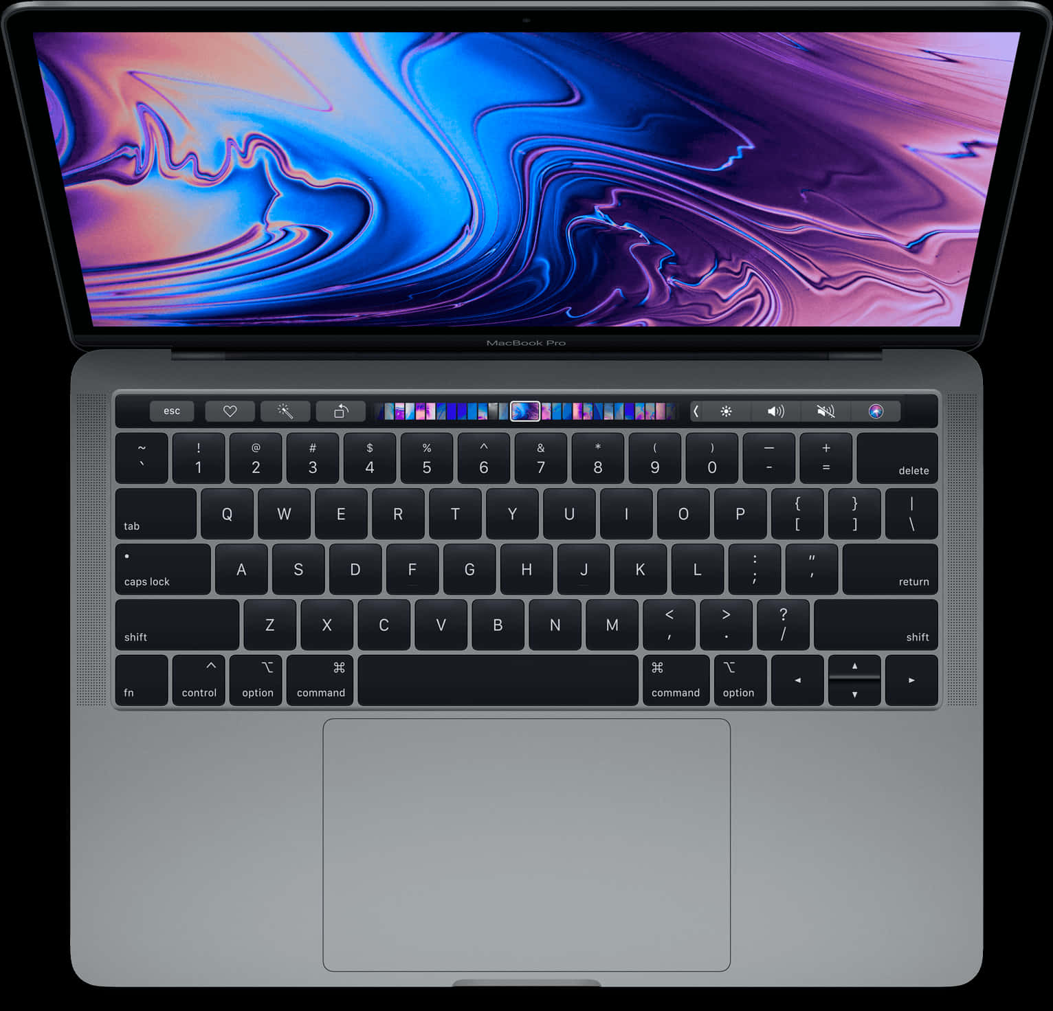 Modern Laptopwith Touch Bar PNG