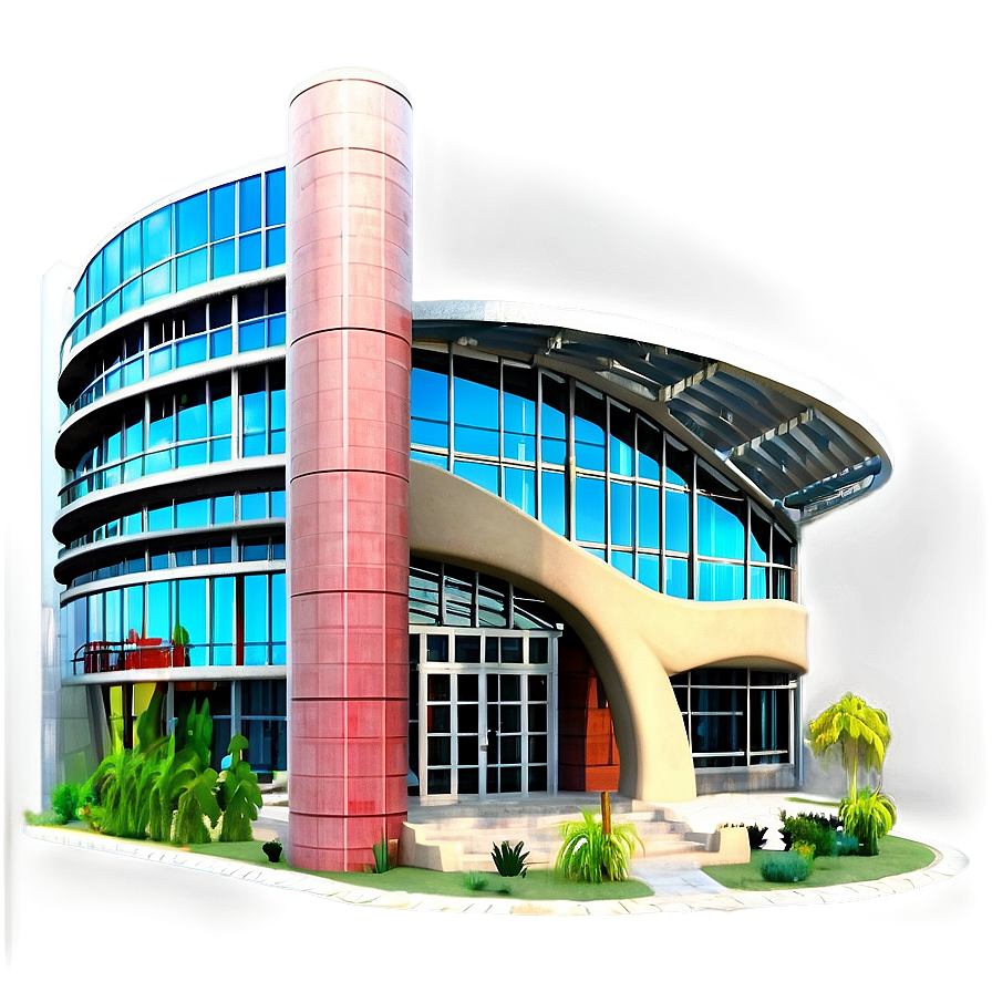Modern Library Building Png Uta76 PNG