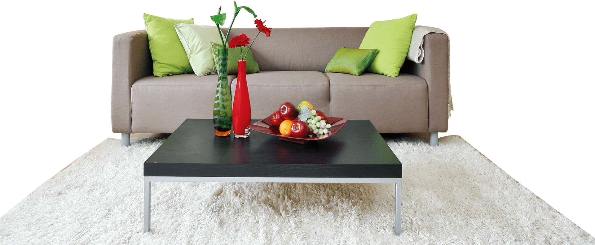 Modern Living Room Decor PNG