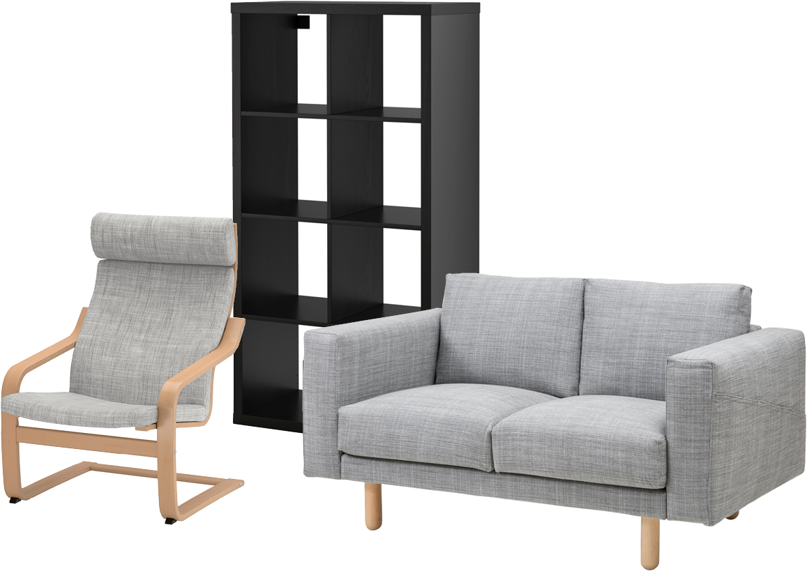 Modern Living Room Furniture Set PNG