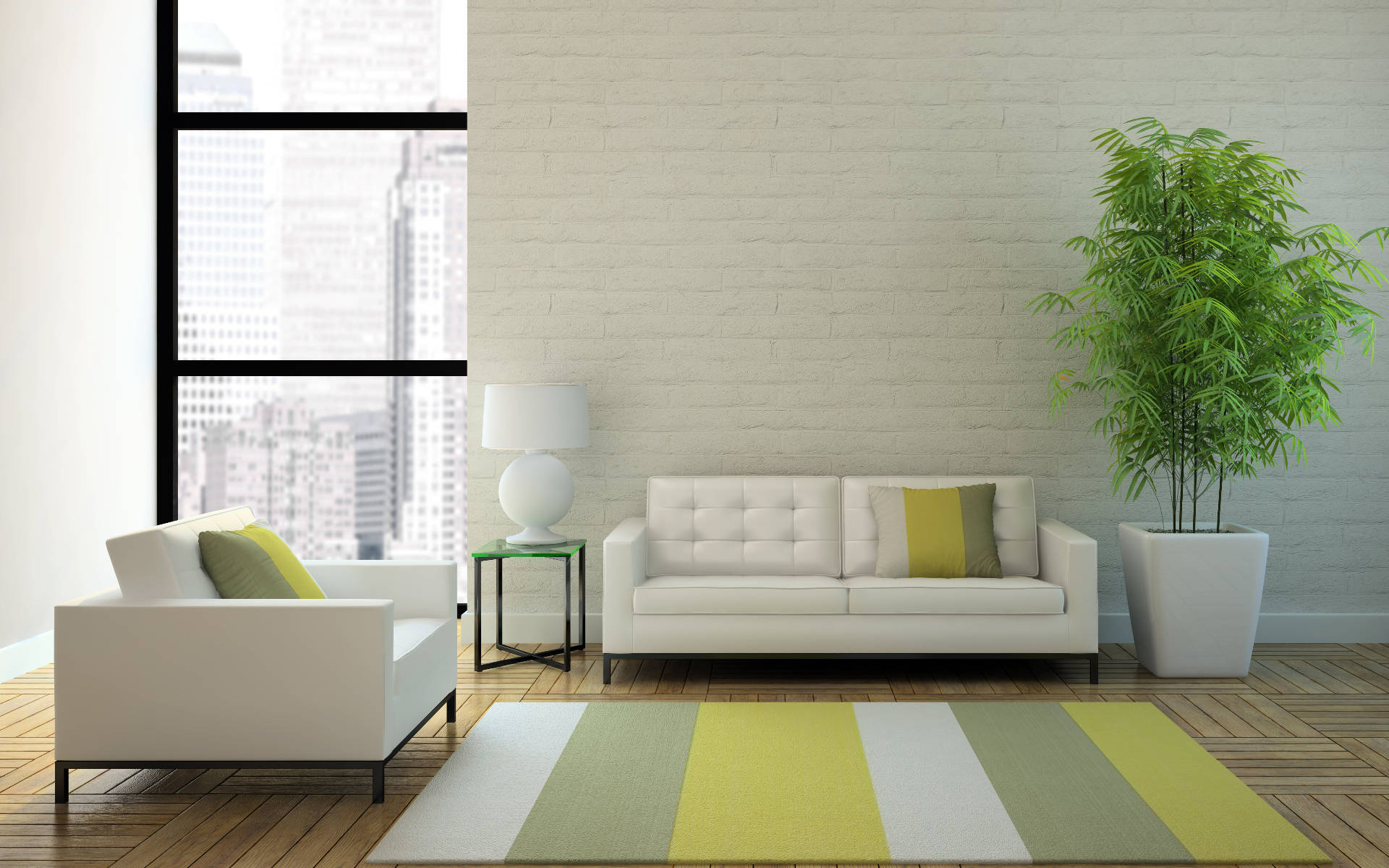Modern Living Room Google Meet Background Wallpaper