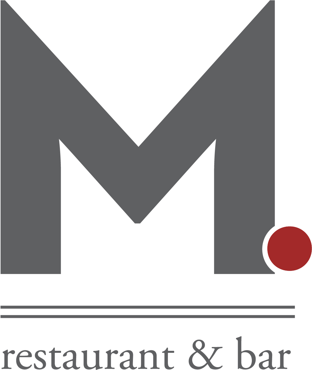 Modern M Restaurant Logo PNG