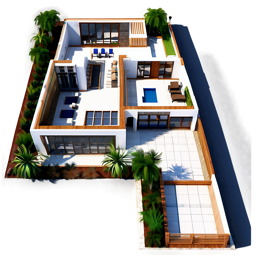 Modern Mansion Layout Png 25 PNG