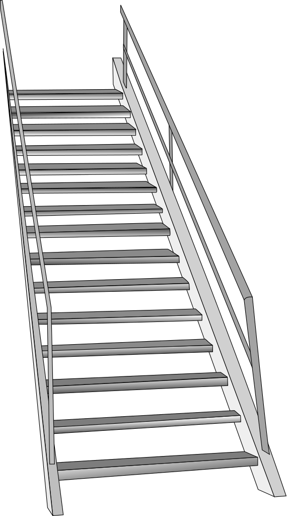 Modern Metal Staircase Design PNG