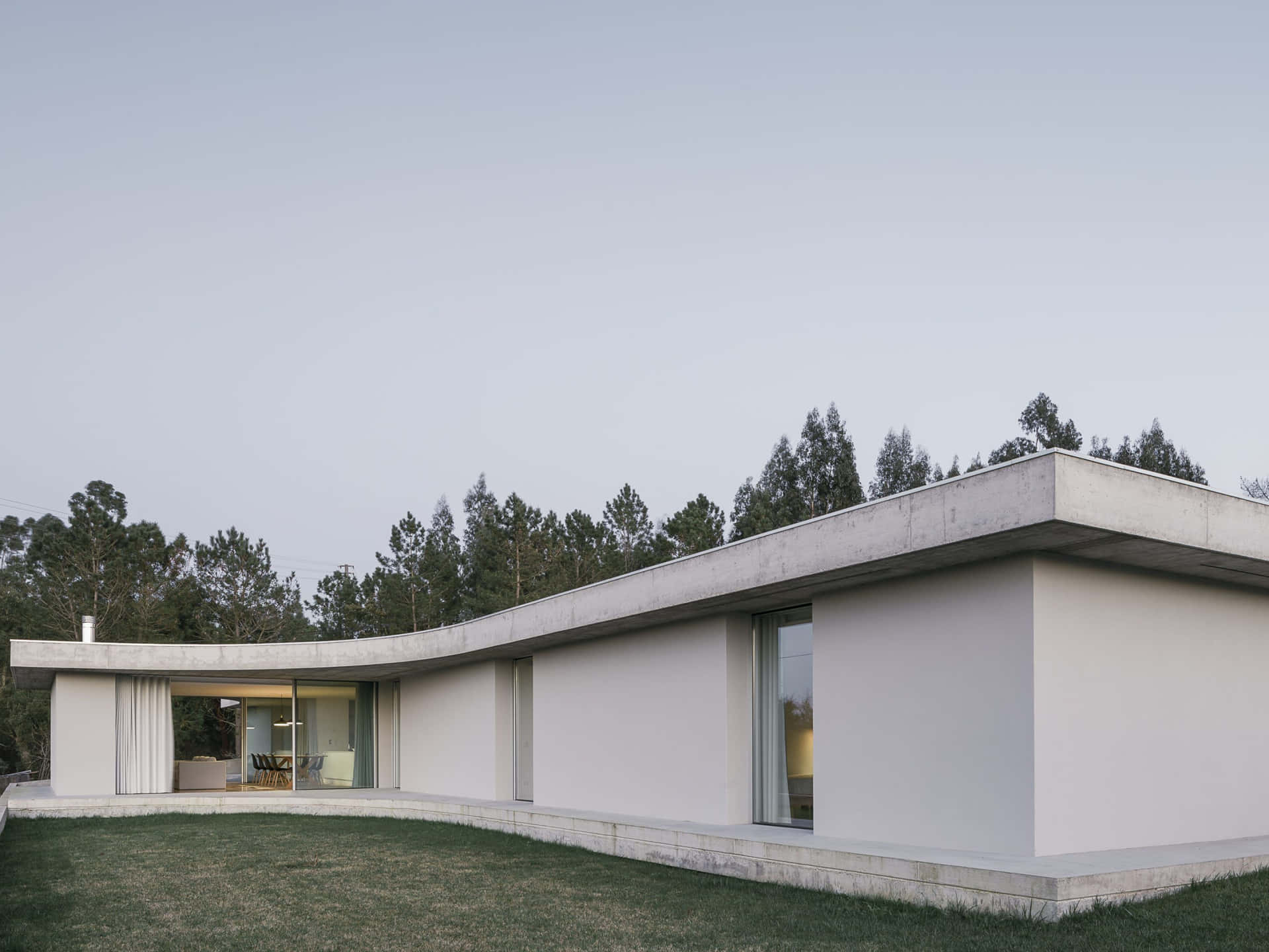 Modern Minimalist Architecture, Aesthetic Perfection Wallpaper