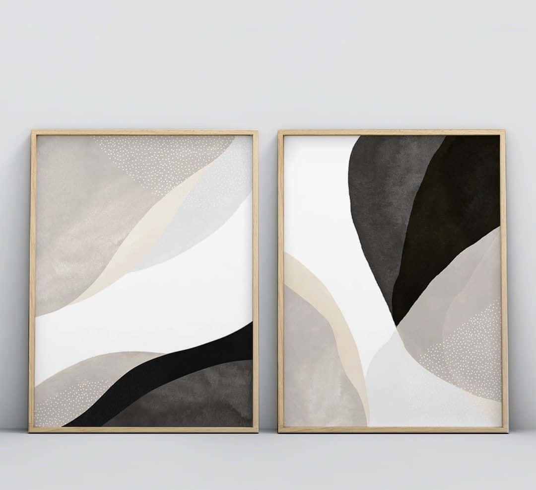 Download Modern Minimalist Art on Geometric Shapes Background Wallpaper ...