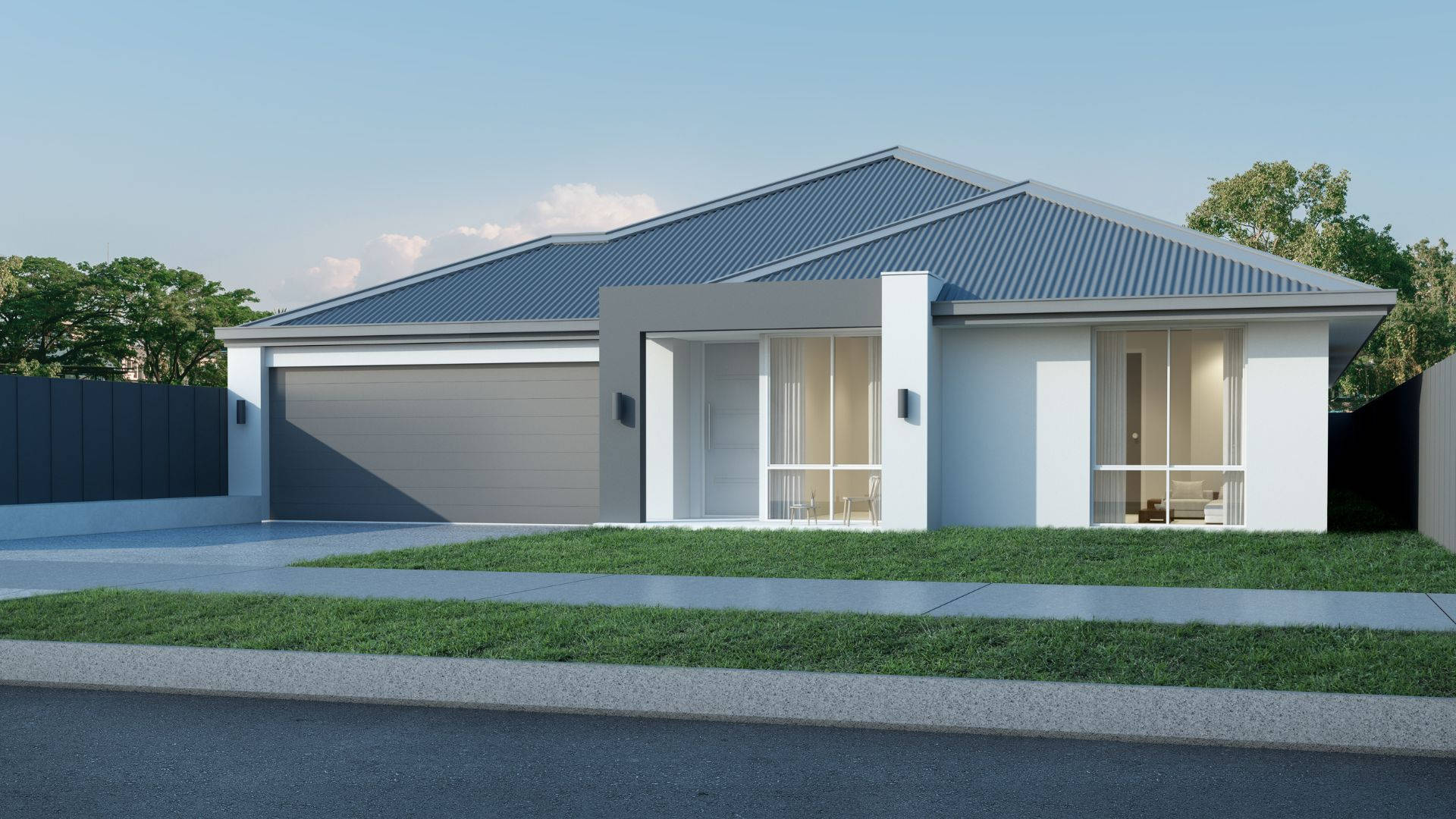 Modern Minimalist Australian Home Garage Picture