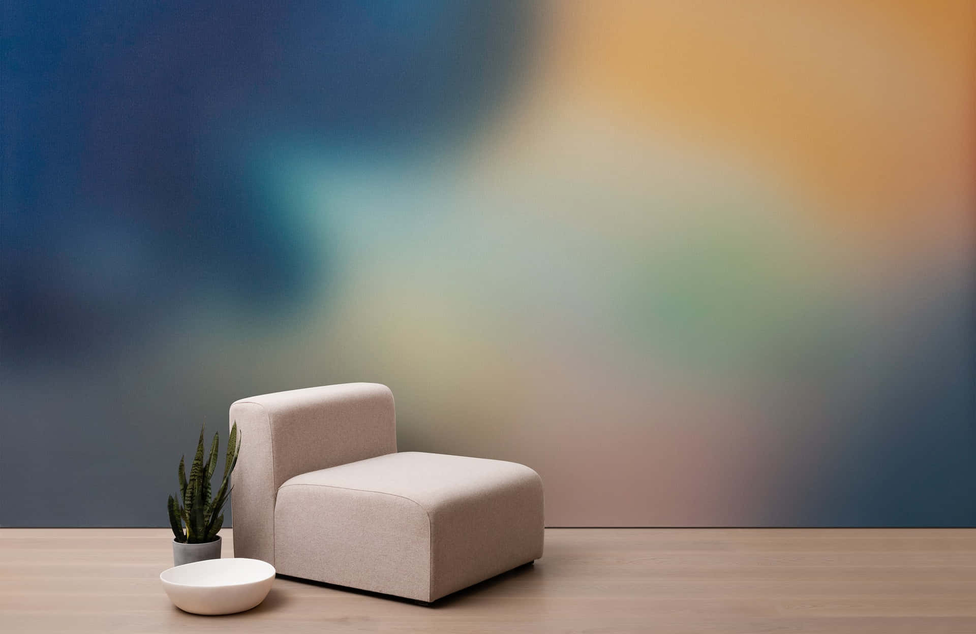 Modern Minimalist Furniture Setup Wallpaper