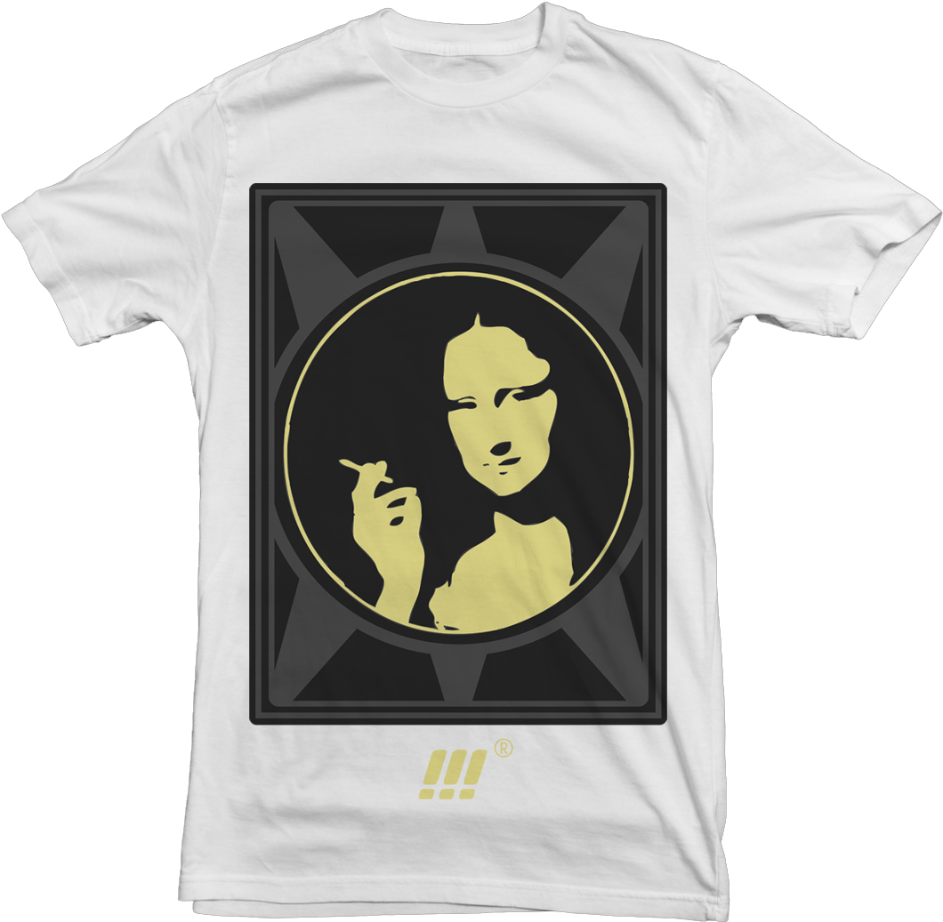 Modern Mona Lisa T Shirt Design PNG